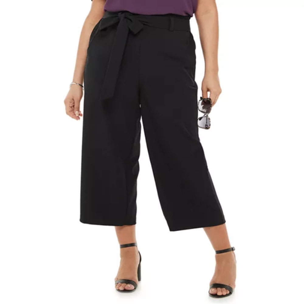 APT. 9 Cropped Tie-Waist Pants